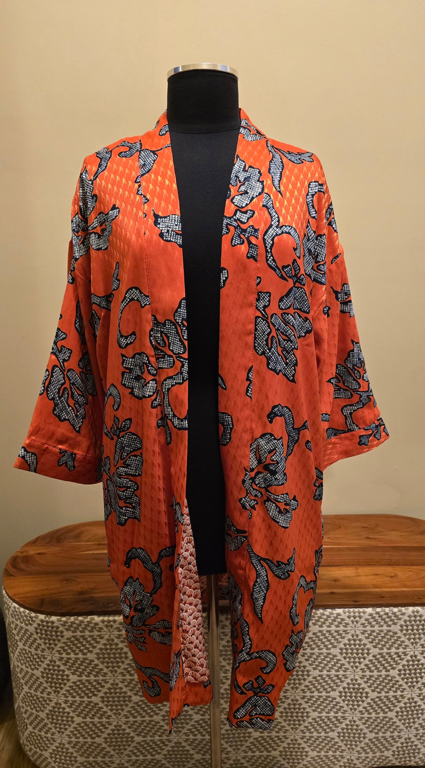 Chico's Printed Kimono Sz M