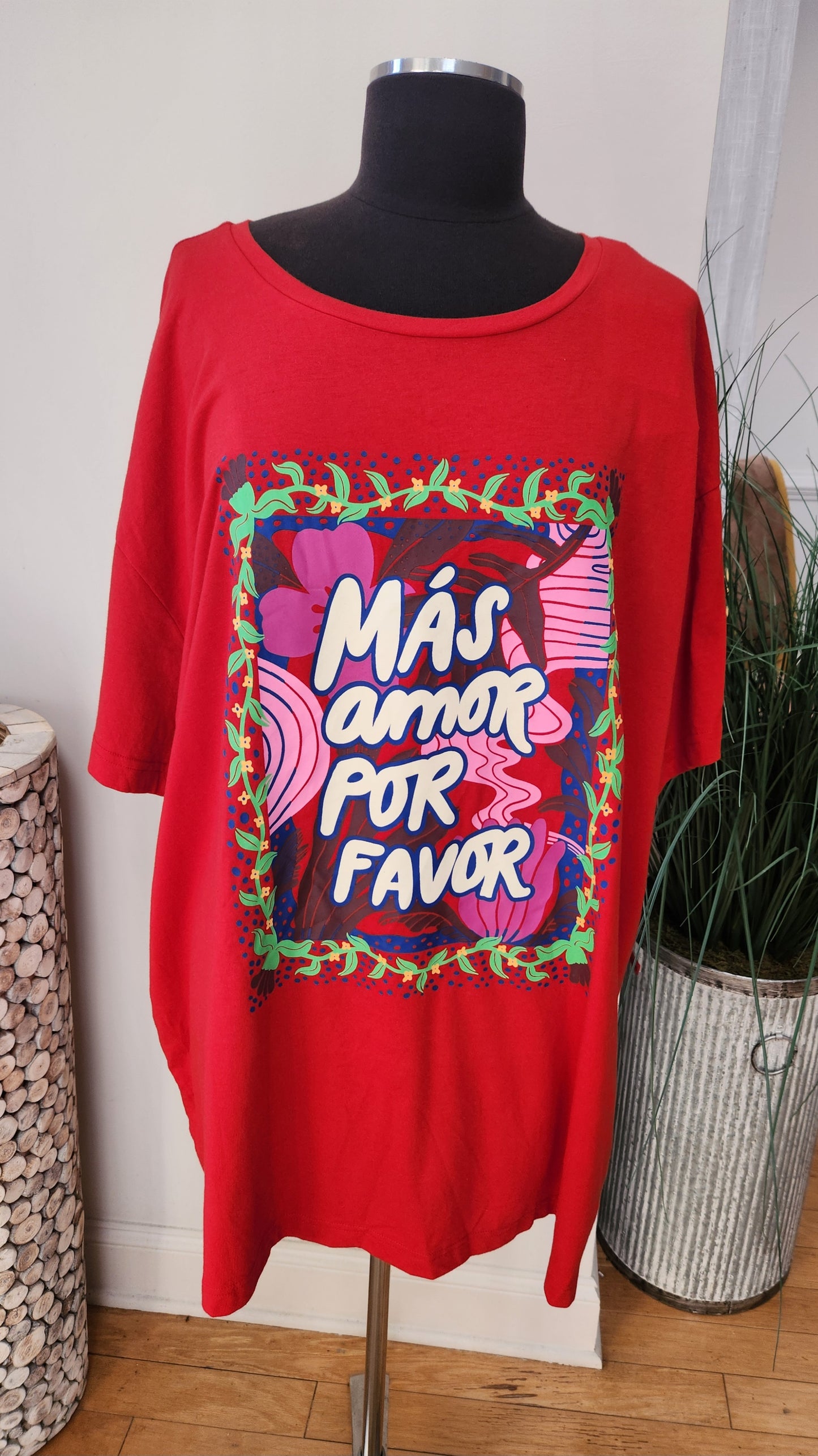 Mas Amor Por Favor Tee Sz 3X