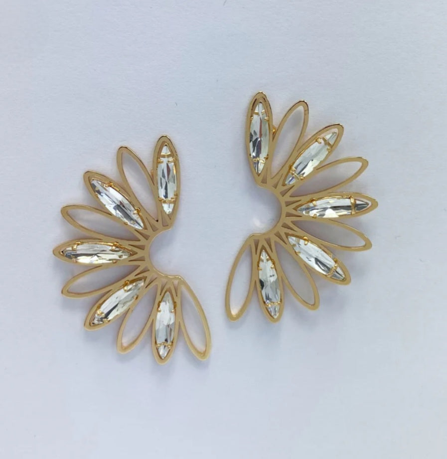 Half Flower Earring