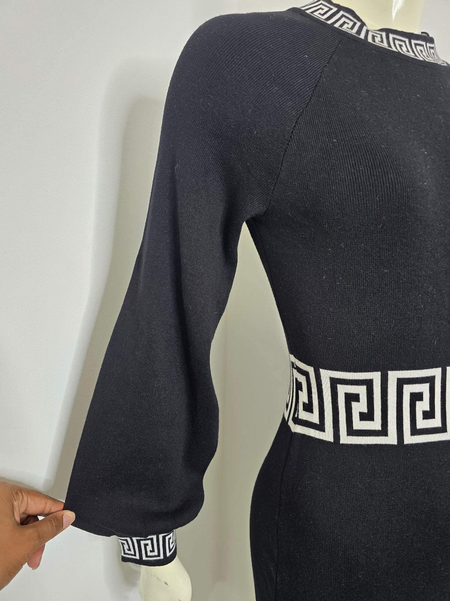 Fashion Nova Fitted Black Dress Sz XL (best fit M/L)