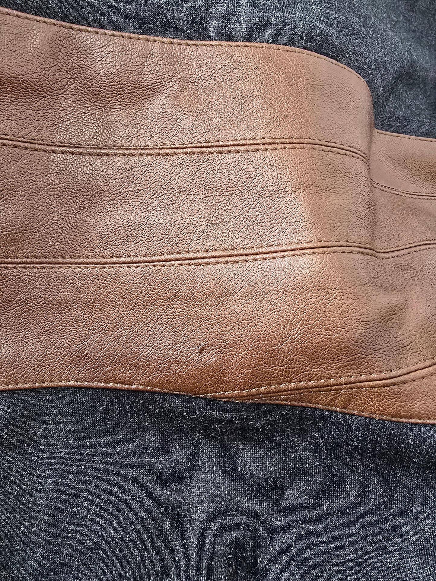 Venus Faux Leather Waist Knit Dress Sz 10