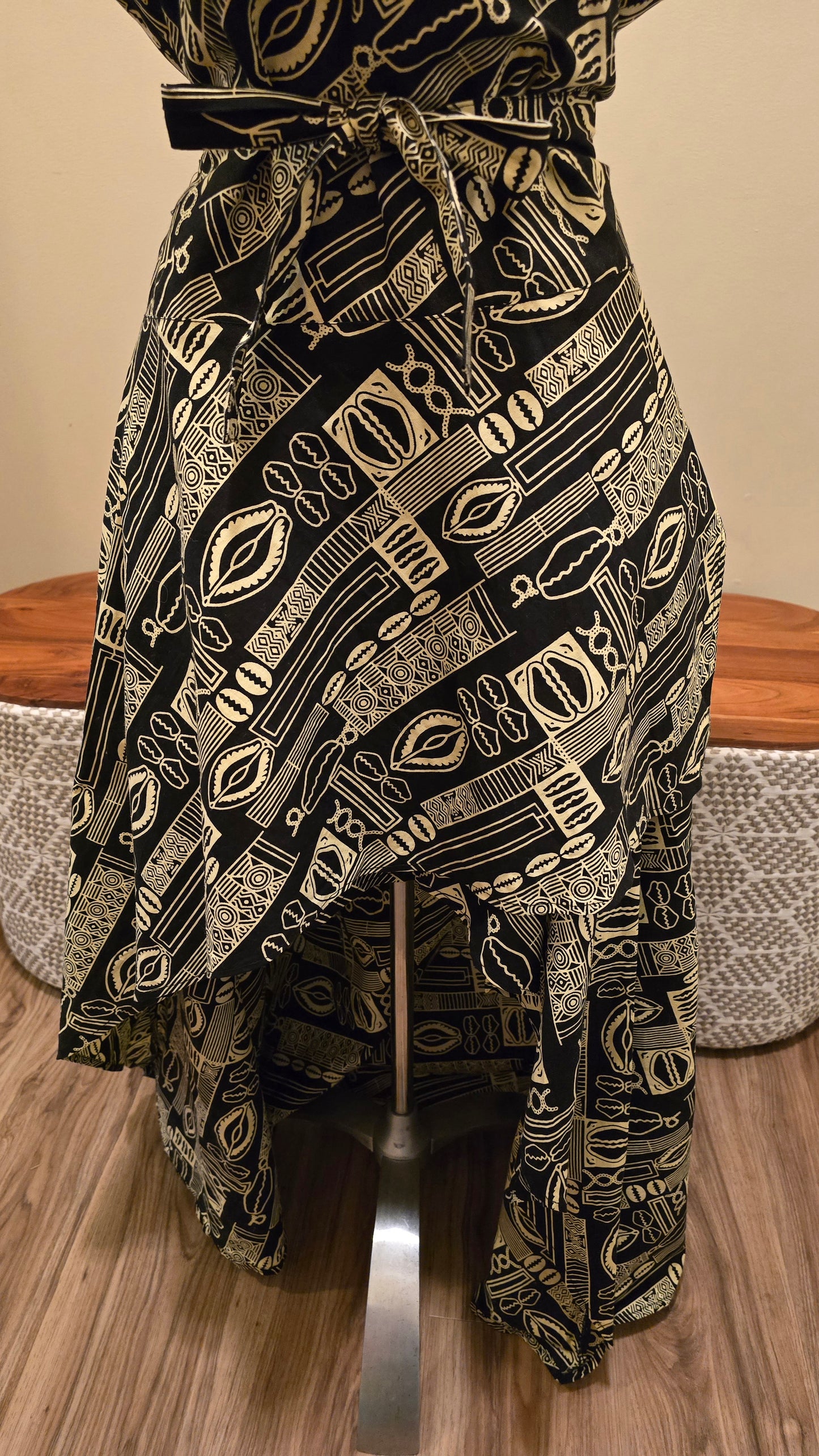 Cowrie Shell Wrap Dress/Tunic Fits up to Sz XXL