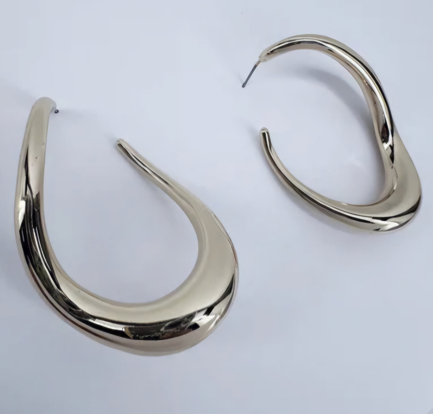 Silver Twisted Earrings