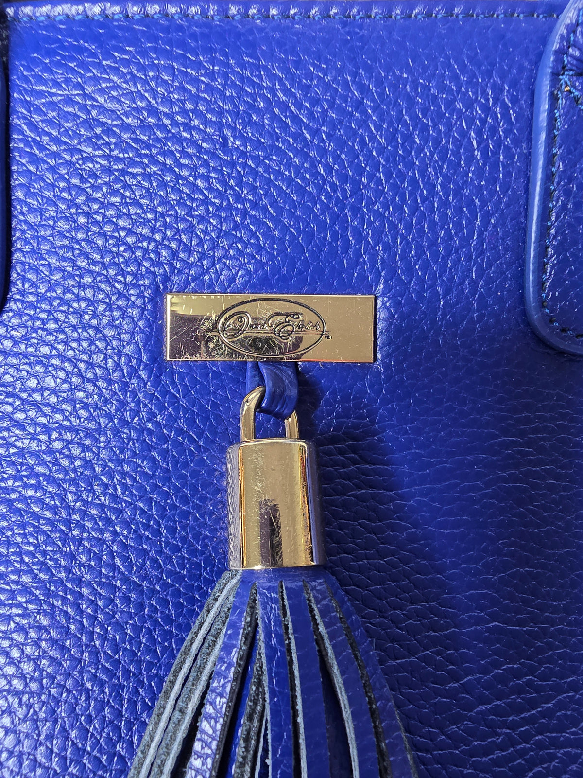 Onna Ehrlich Blue Leather Handbag* See Disclaimer