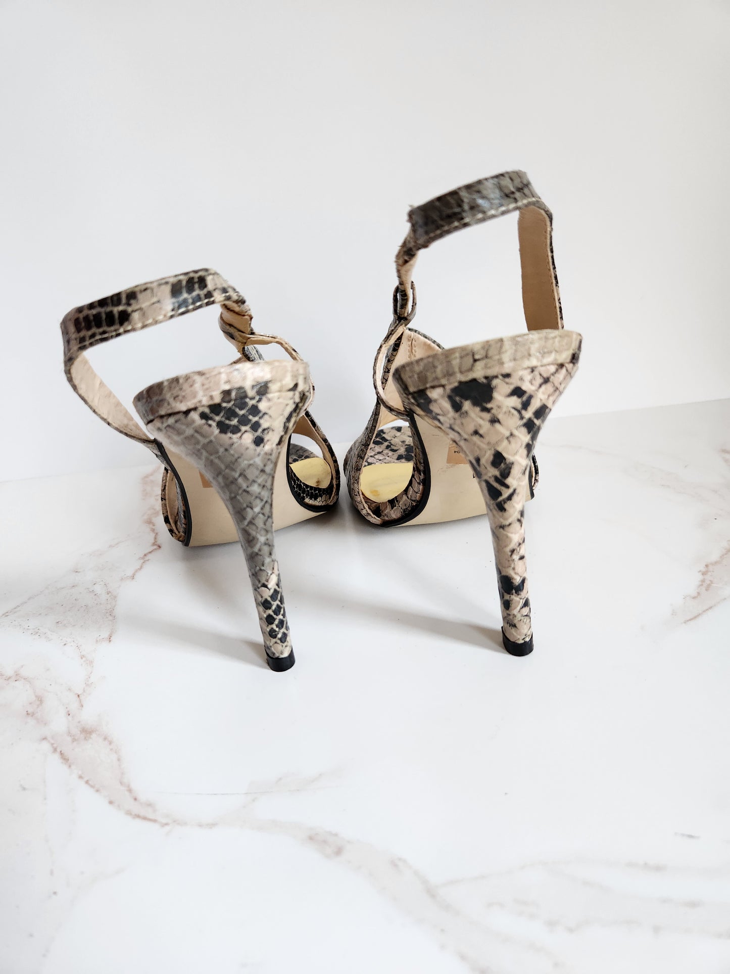 Pierre Dumas Slingback Snake Sandal Sz 7M