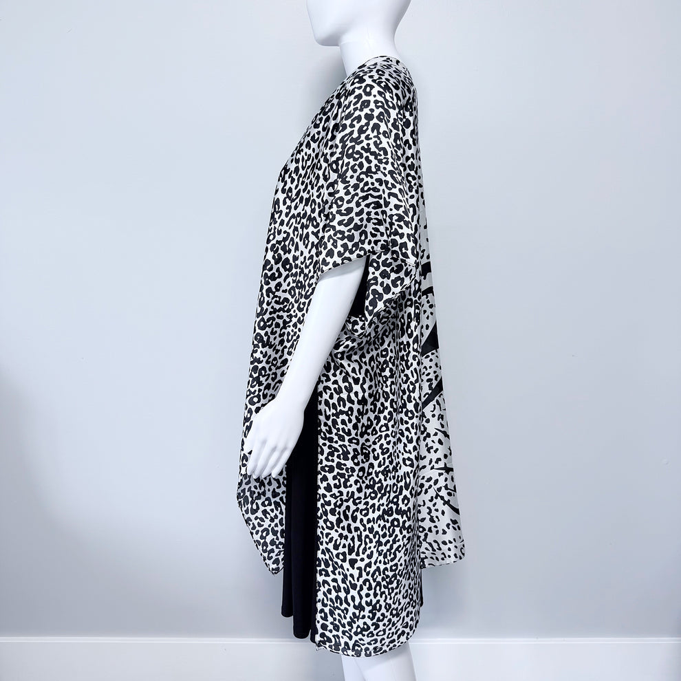 Safari Black & White Kimono
