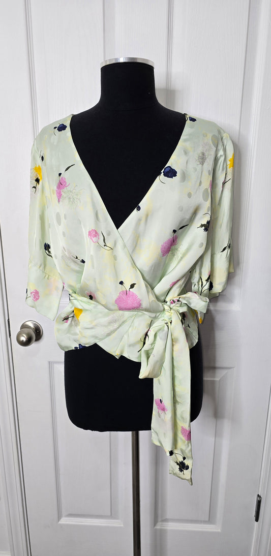 TopShop Boutique Wrap Blouse Sz 6