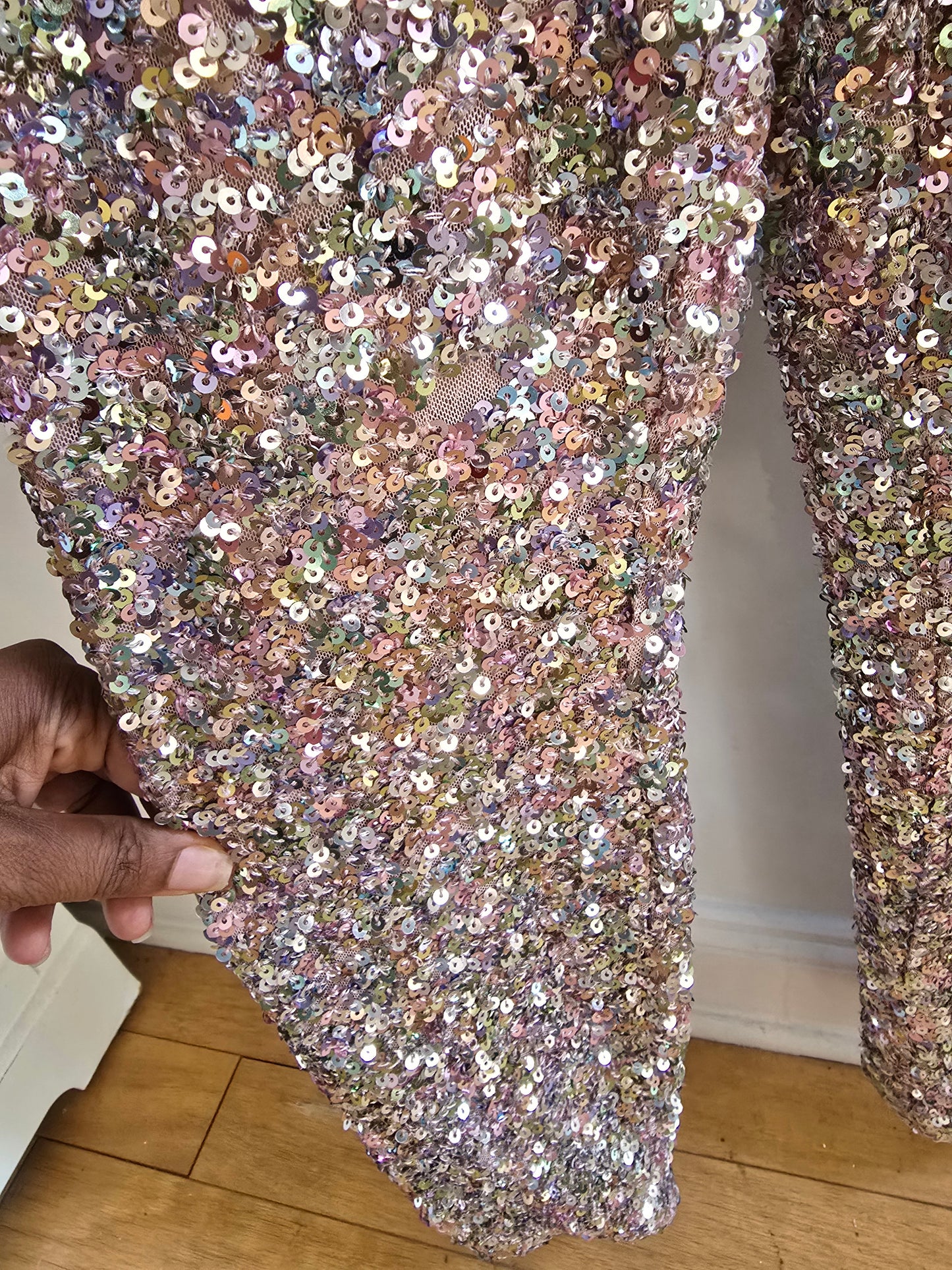 Fashion To Figure Sequin Catsuit Sz 3X