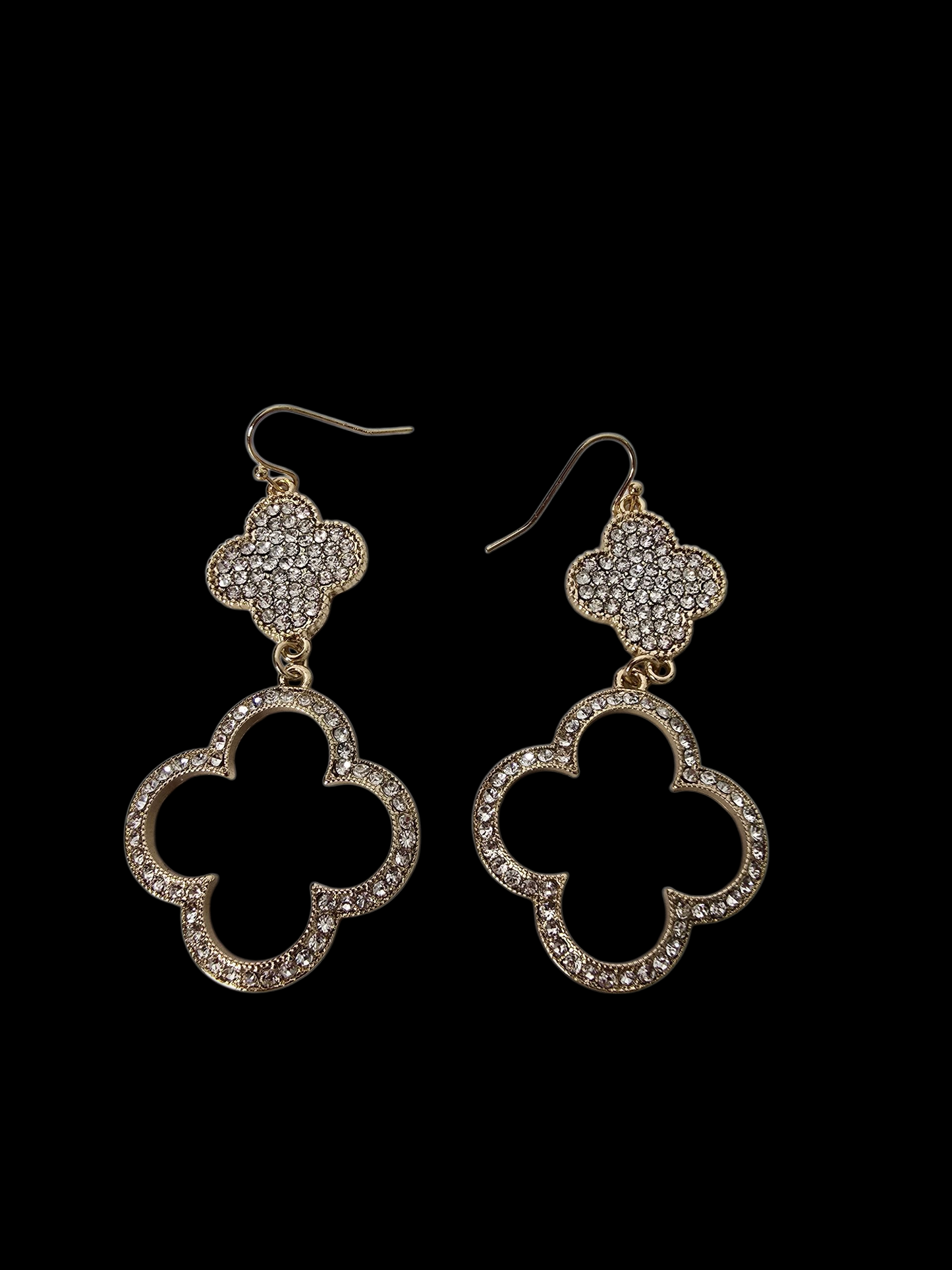 Four Leaf Clover Duo Earring