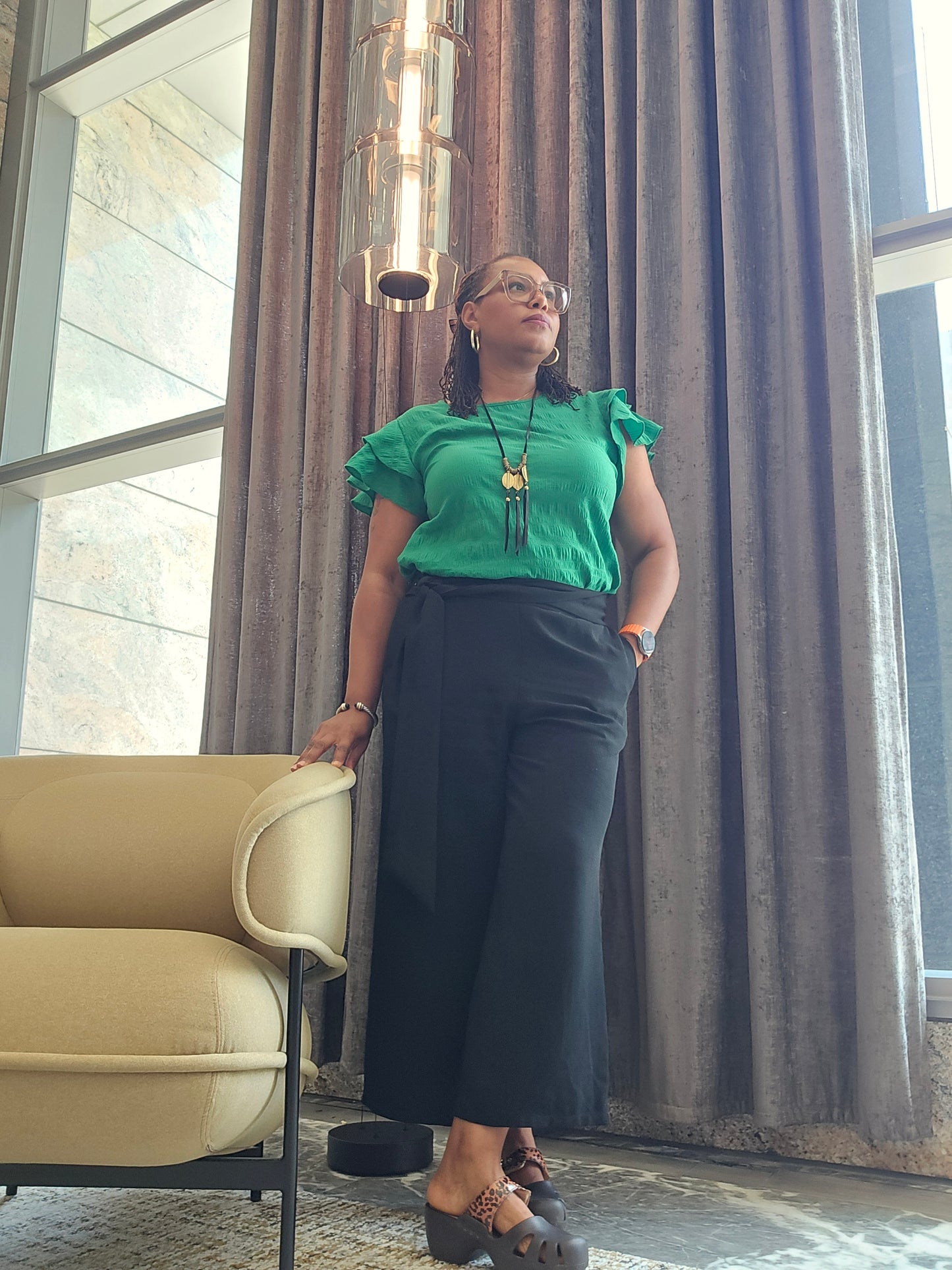 Gilli Black Gaucho Pants