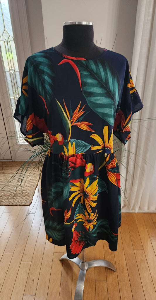 Tropical Dress Sz 4X