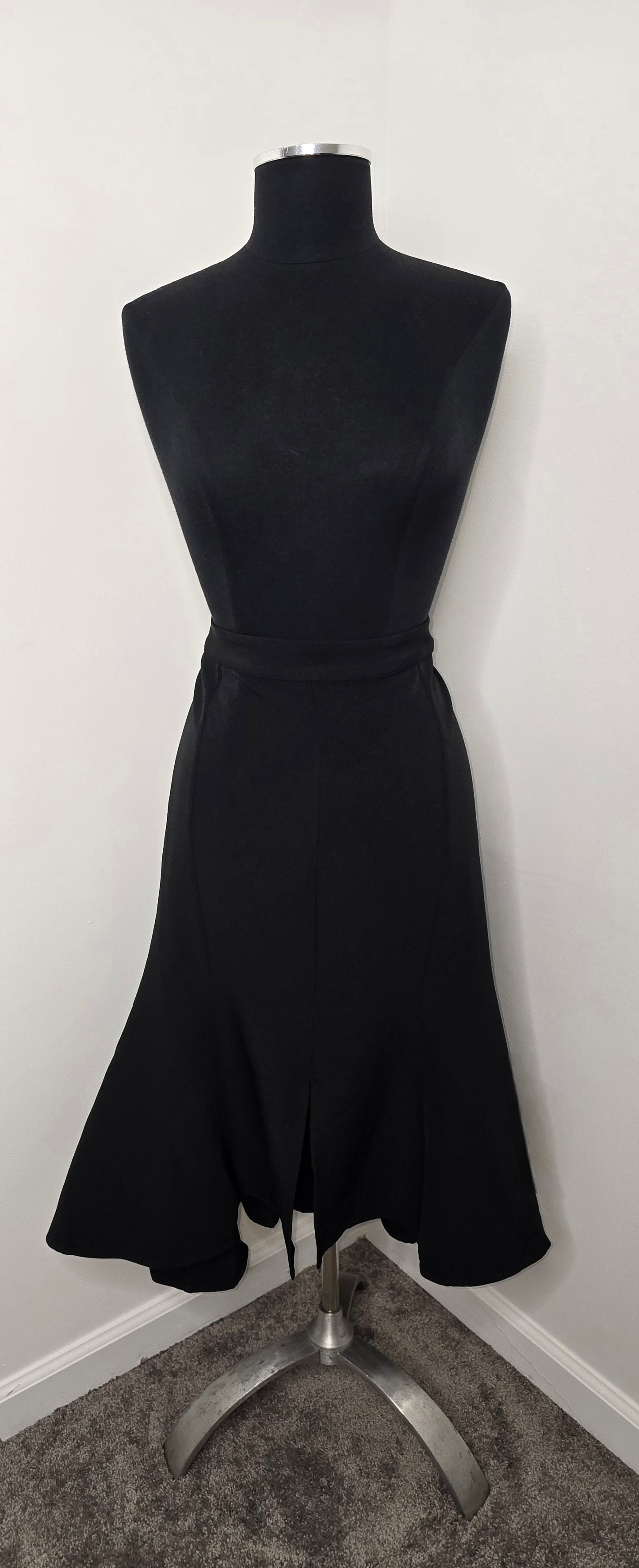 The Drop Flaired Hi-Lo Black Skirt Sz 3X