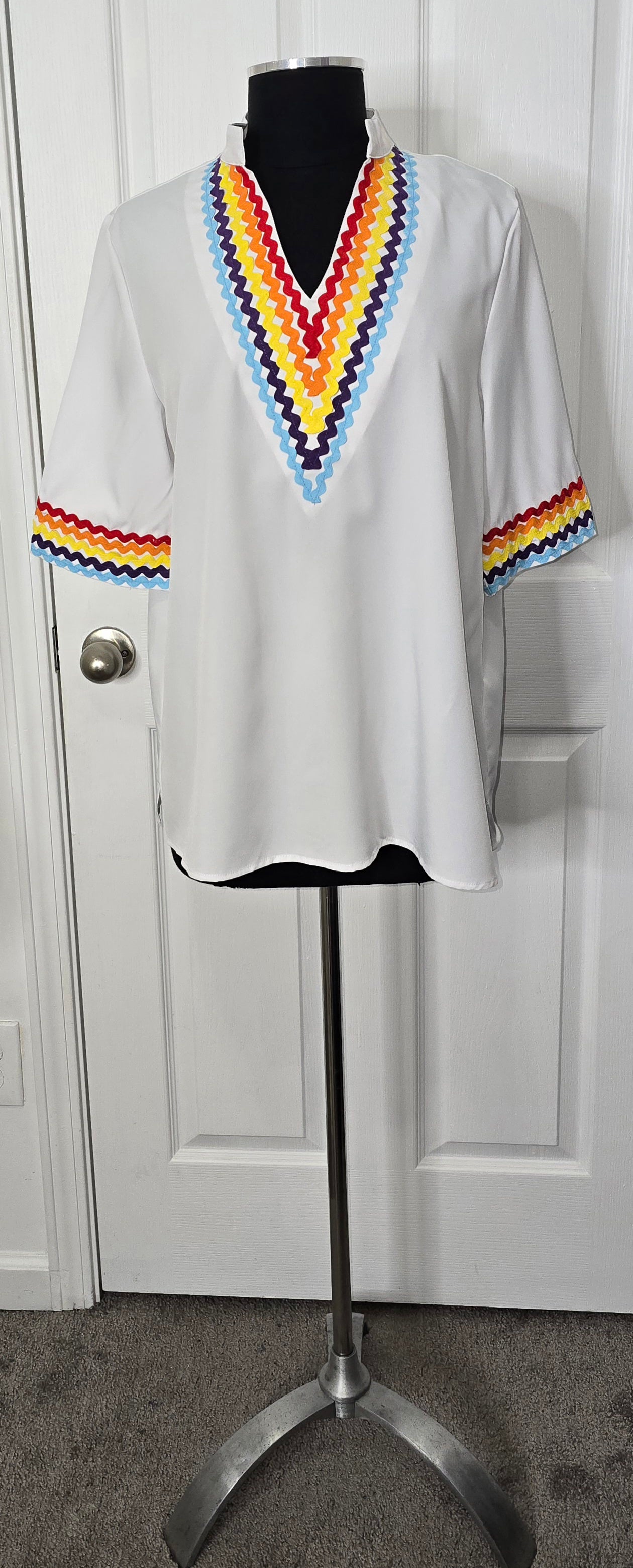 Popsicle Rainbow V-Neck Blouse