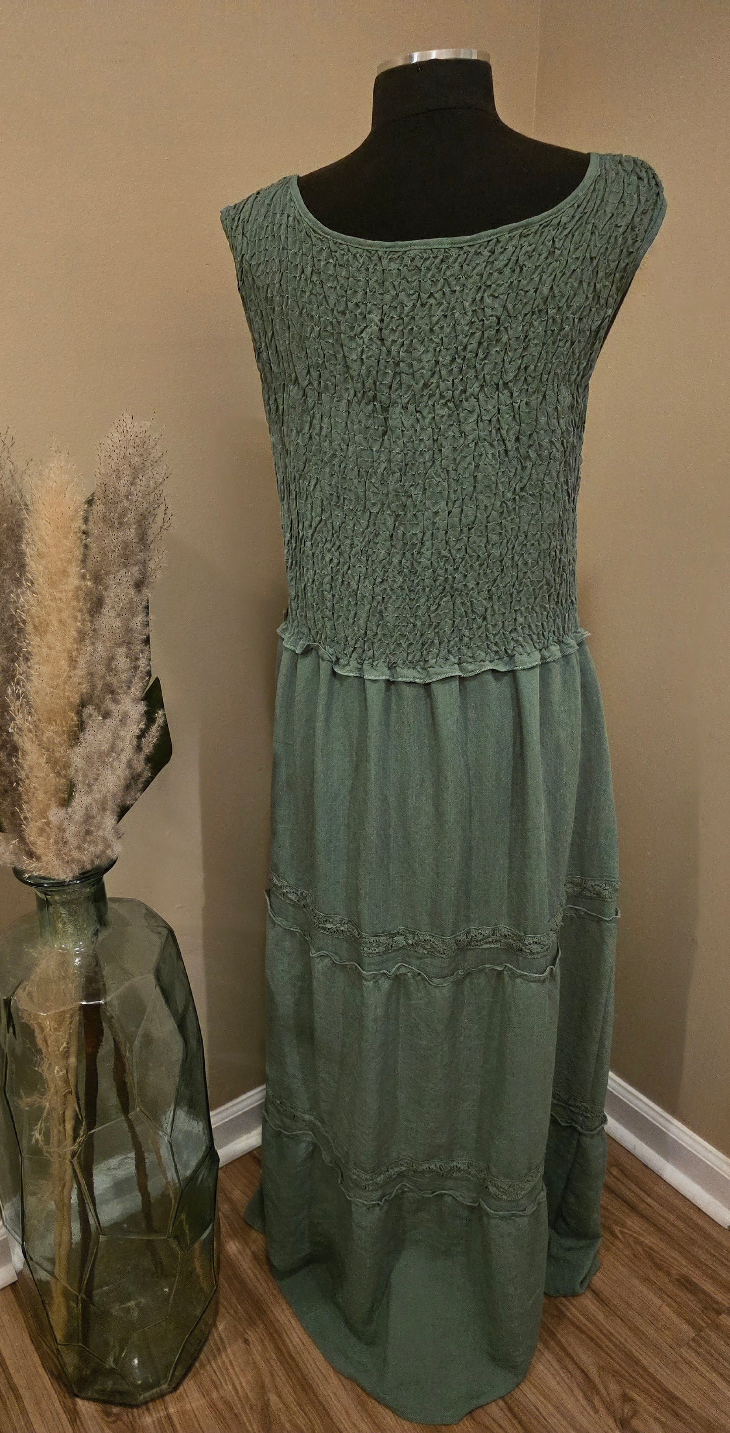 Studio 1895 Green Maxi Dress Sz XL