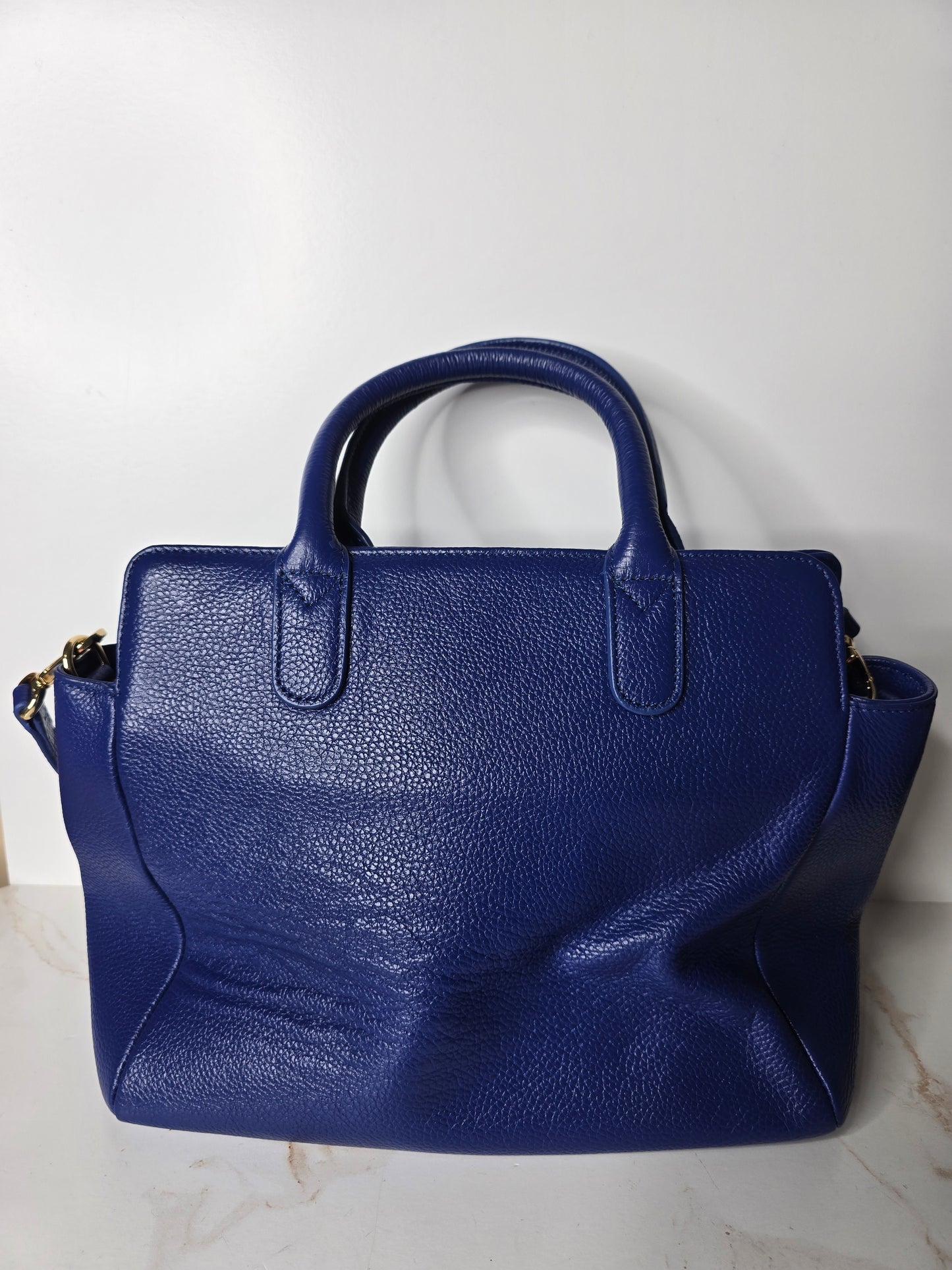 Onna Ehrlich Blue Leather Handbag* See Disclaimer