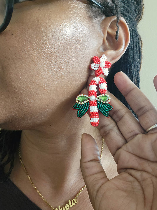 Simply Southern Candy Cane Earrings