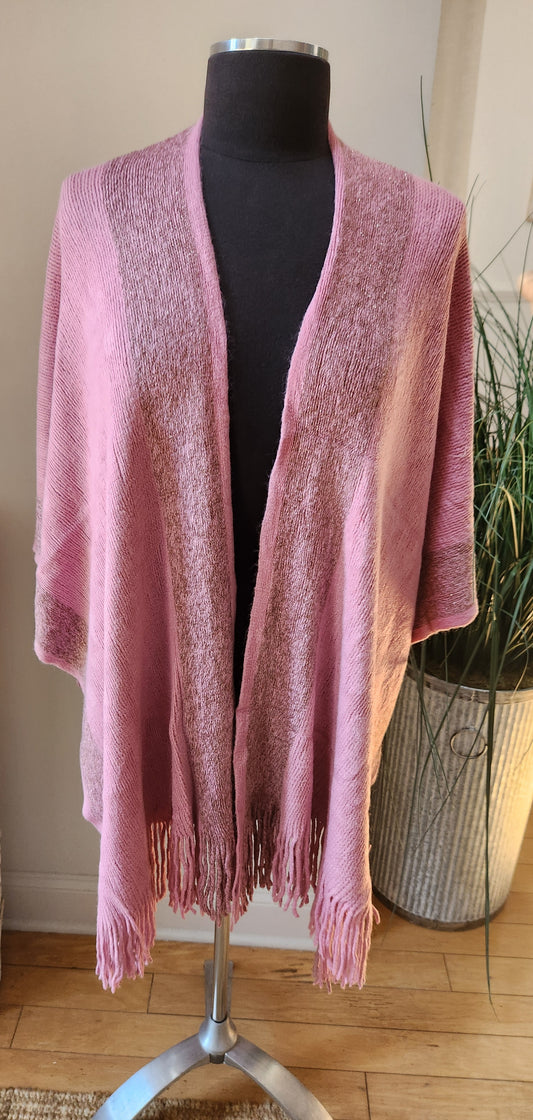 Pink Shimmery Shawl One Size