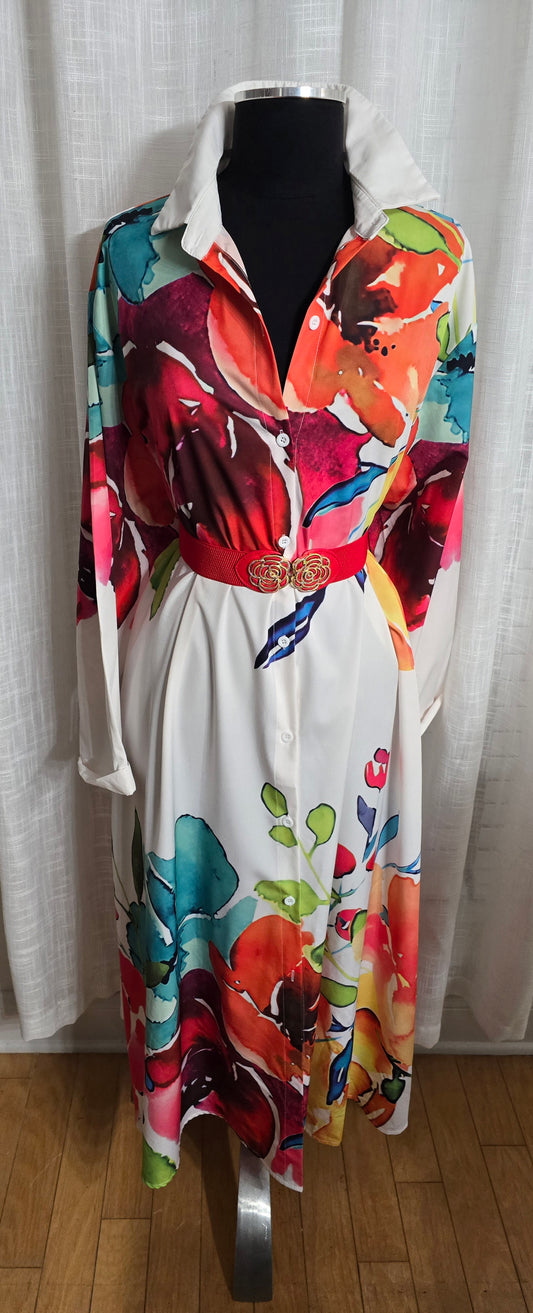 Abstract Dress/Tunic Sz 3X
