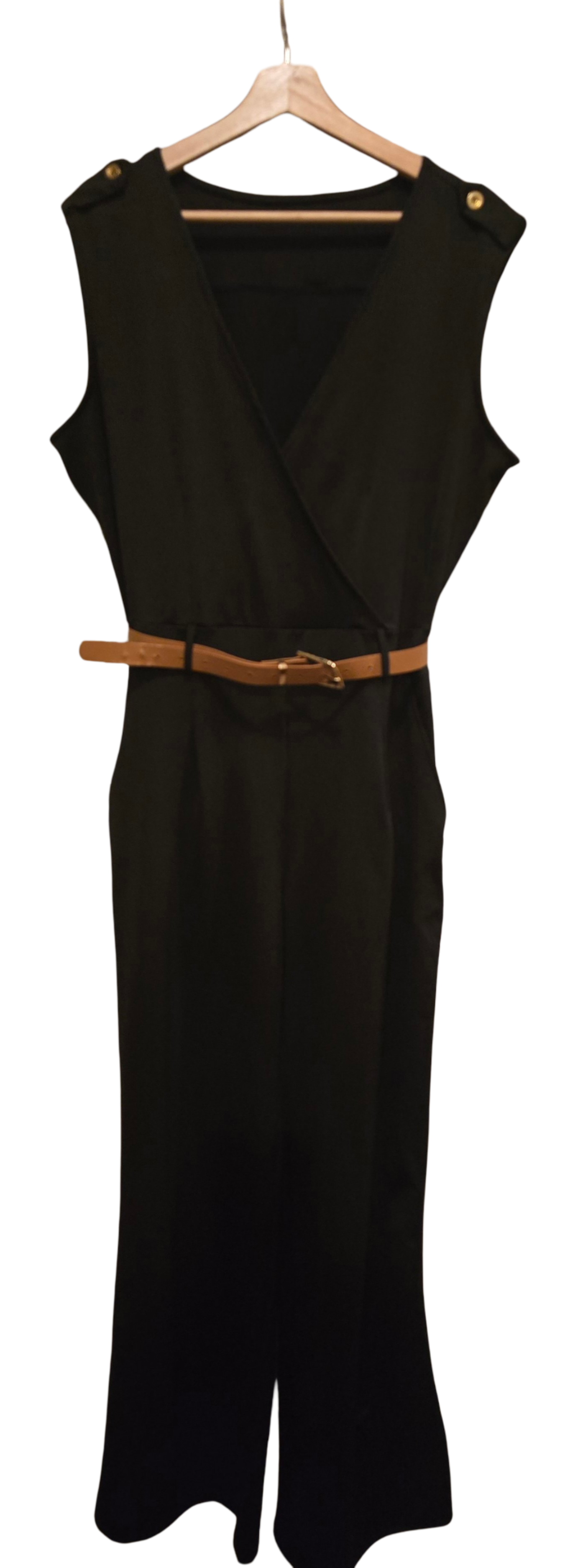 Black Wide Leg Jumpsuit Sz XXL