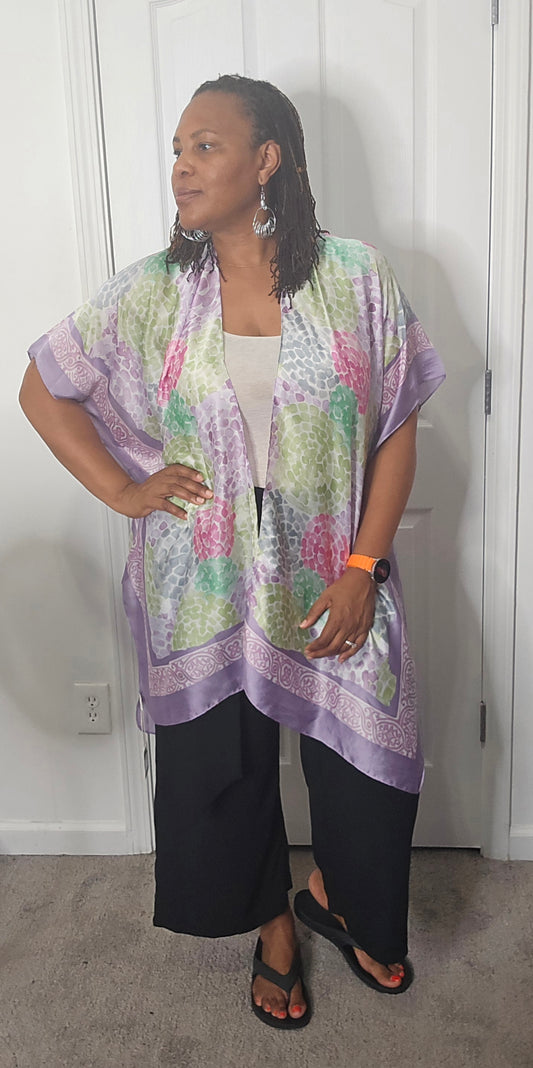 Dalia Purple Kimono One Size