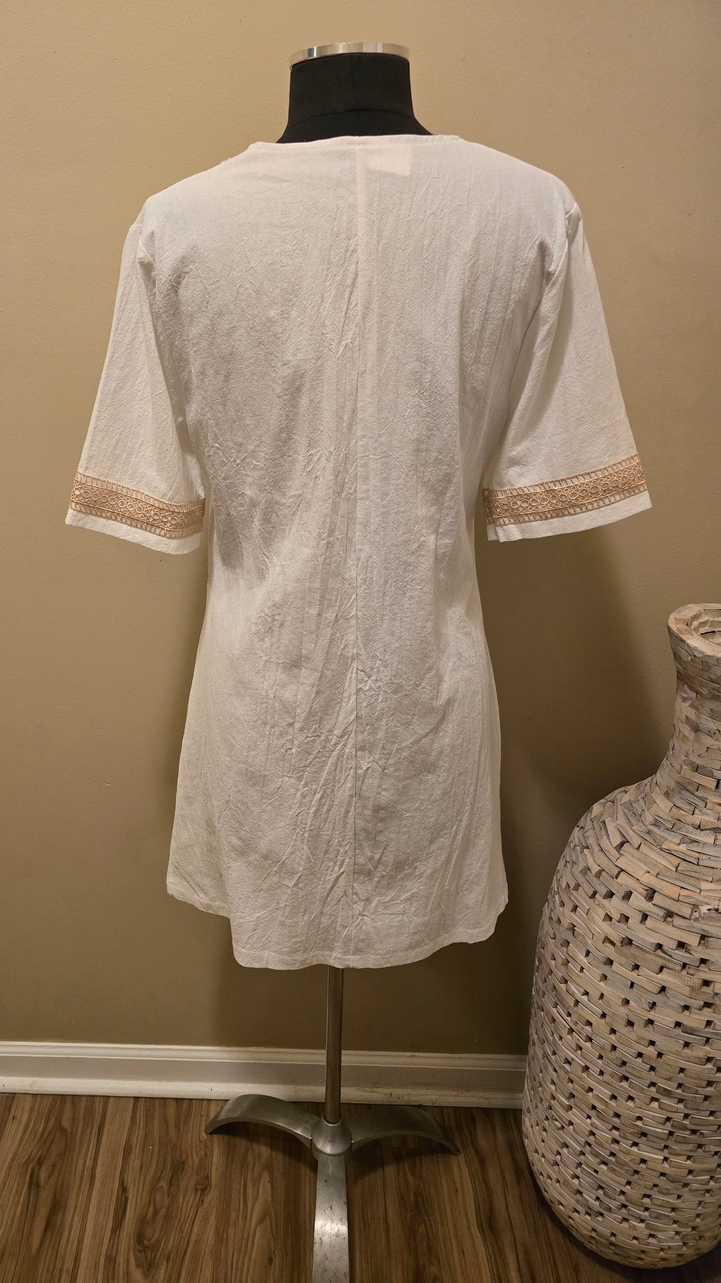 White Coverup Dress Sz M