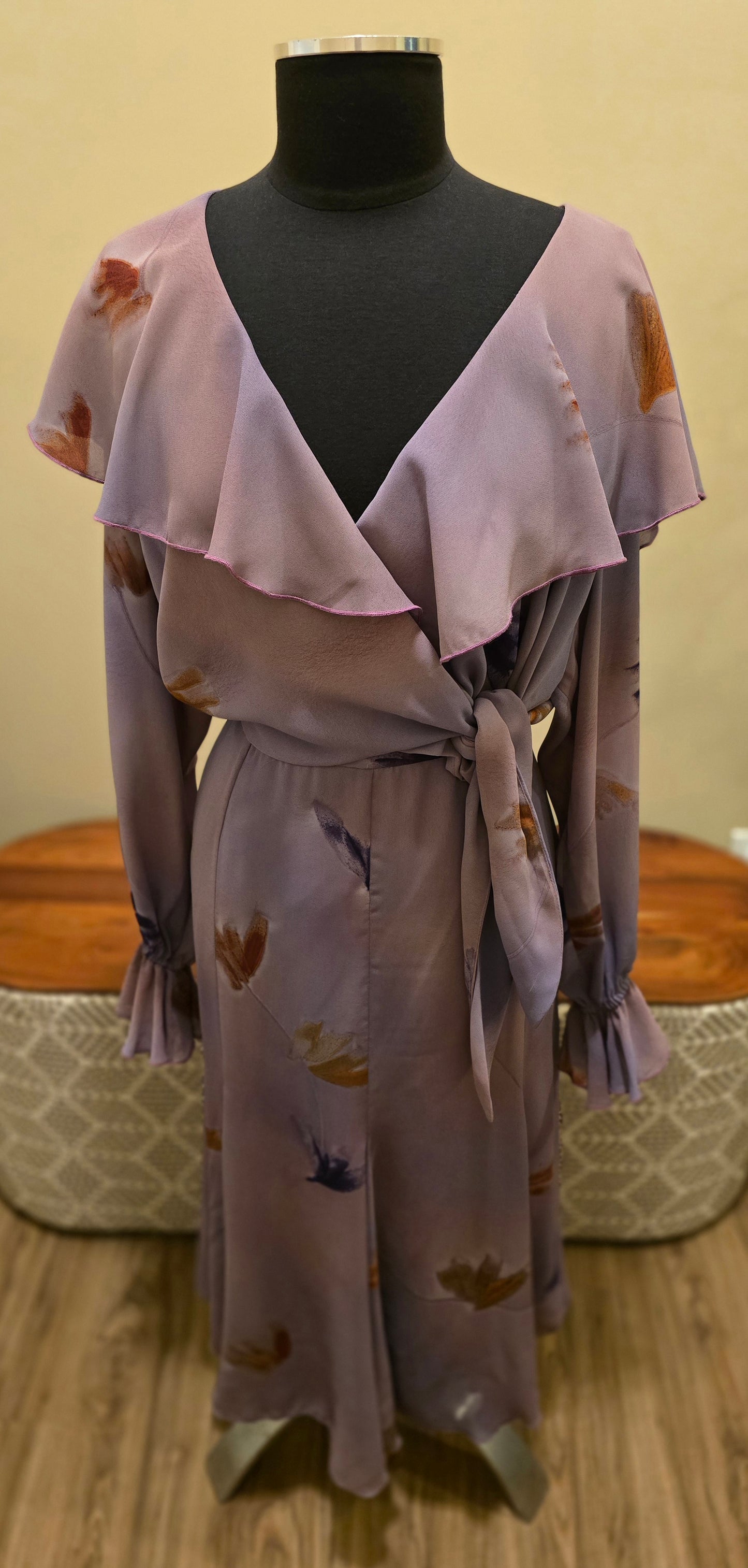 Vintage Floral Two Piece Skirt Set Sz L