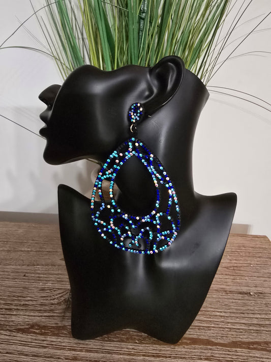 Blue Teardrop Earring