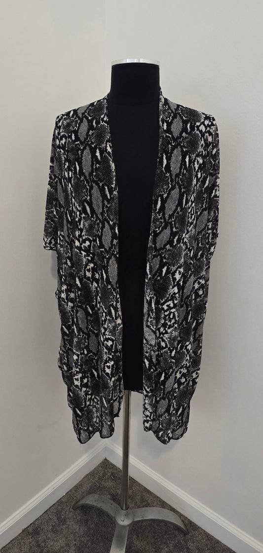 Snake Print Duster One Size
