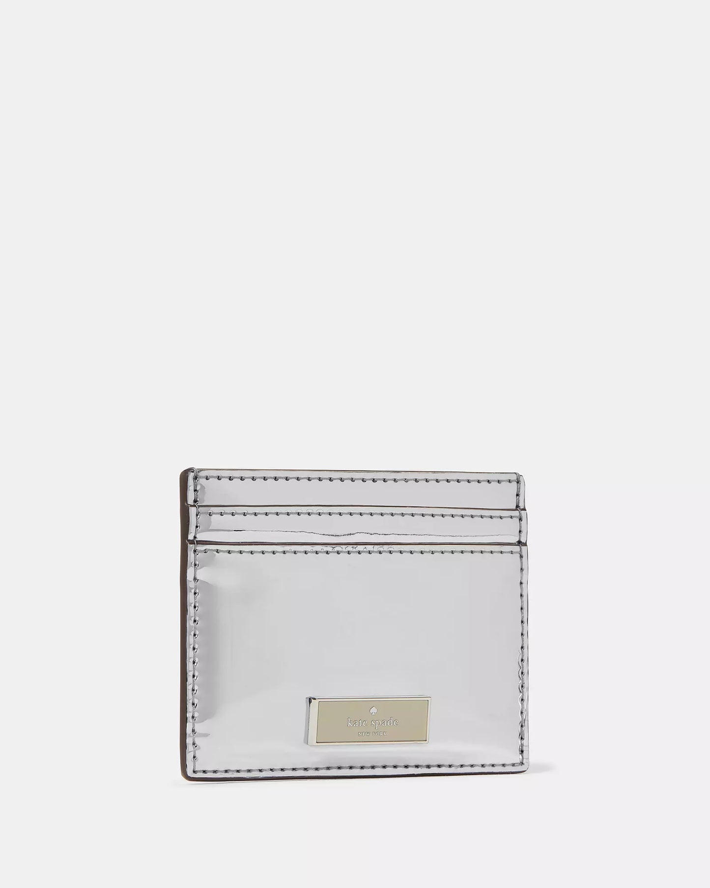 Kate Spade Bridget Mirror Metallic Small Slim Card Holder