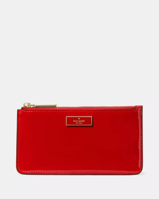 Kate Spade Bridget Red Patent Slim Card Holder