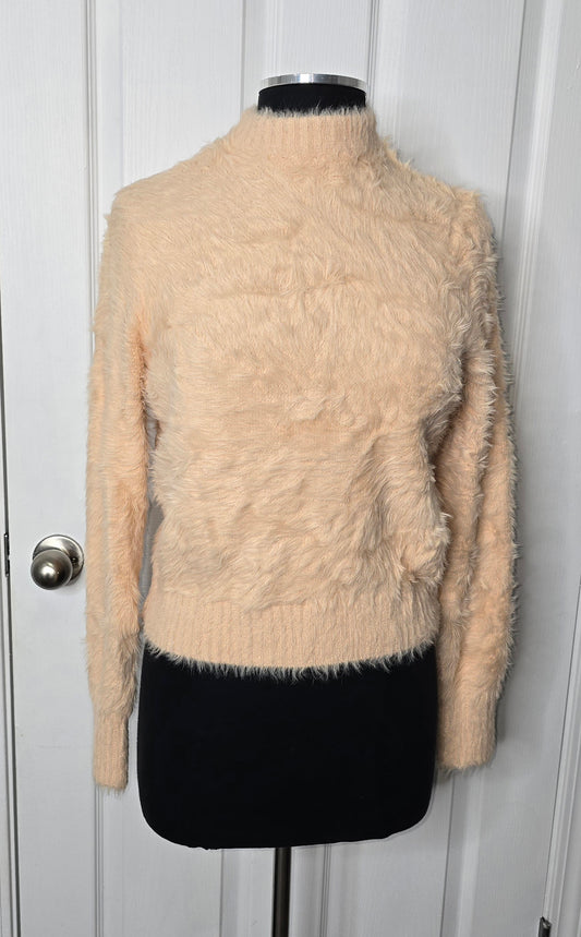 Future Collective Fuzzy Peach Sweater Sz M