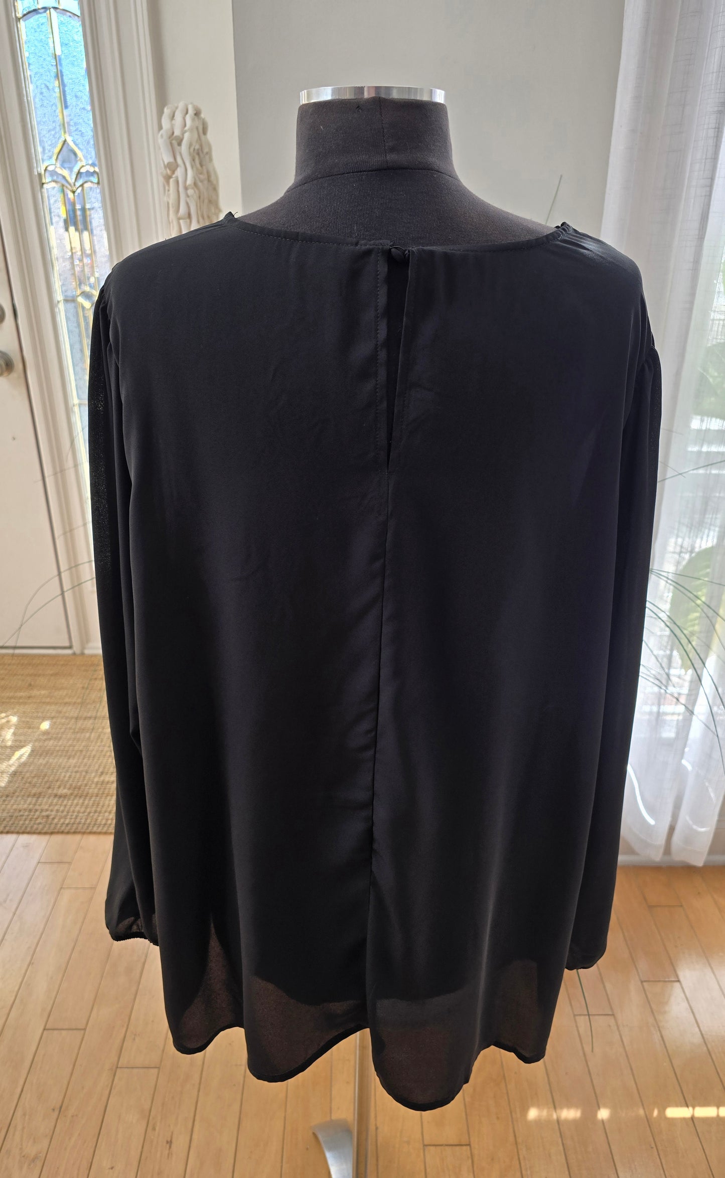 Torrid Black Boho Blouse Sz 3X