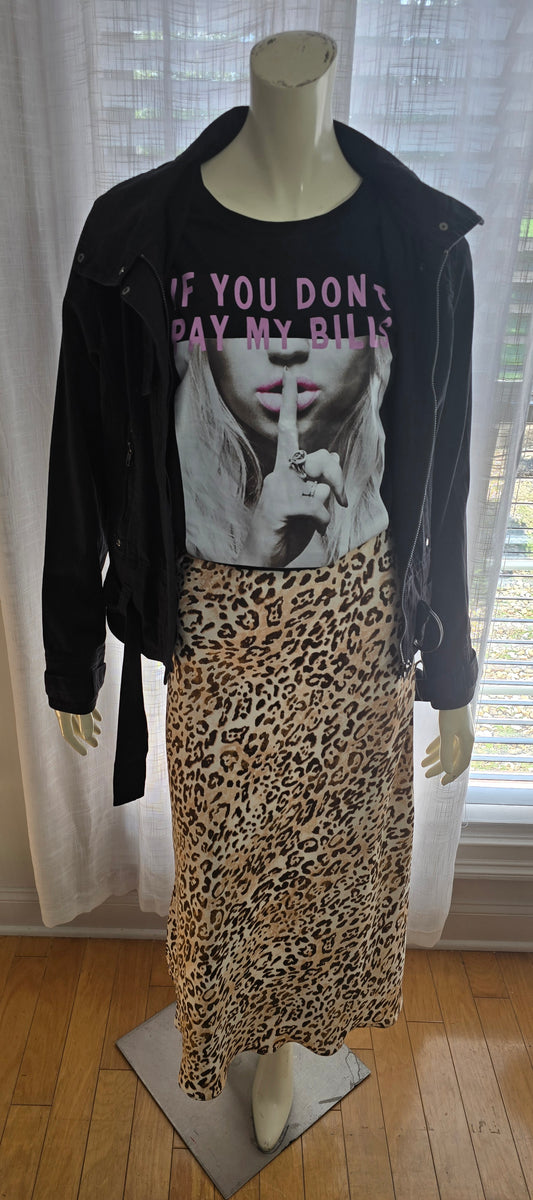 Current Air Animal Print Skirt Sz S