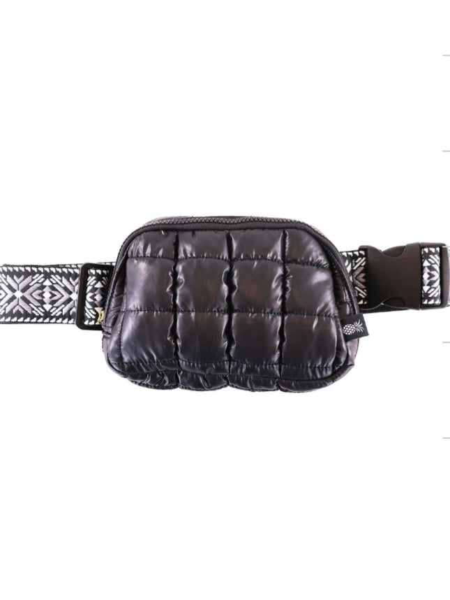 Simply Southern Puffy Fanny Pack Black