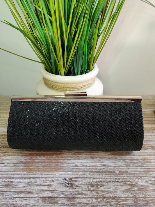 Black Shimmery Clutch