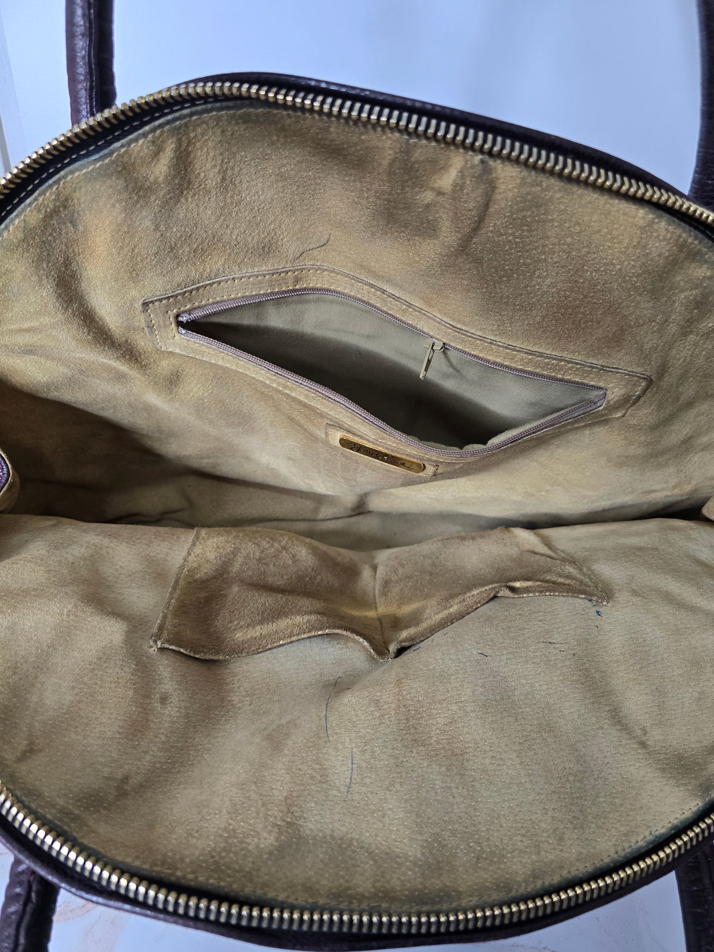 Zina Eva Eggplant Leather Handbag