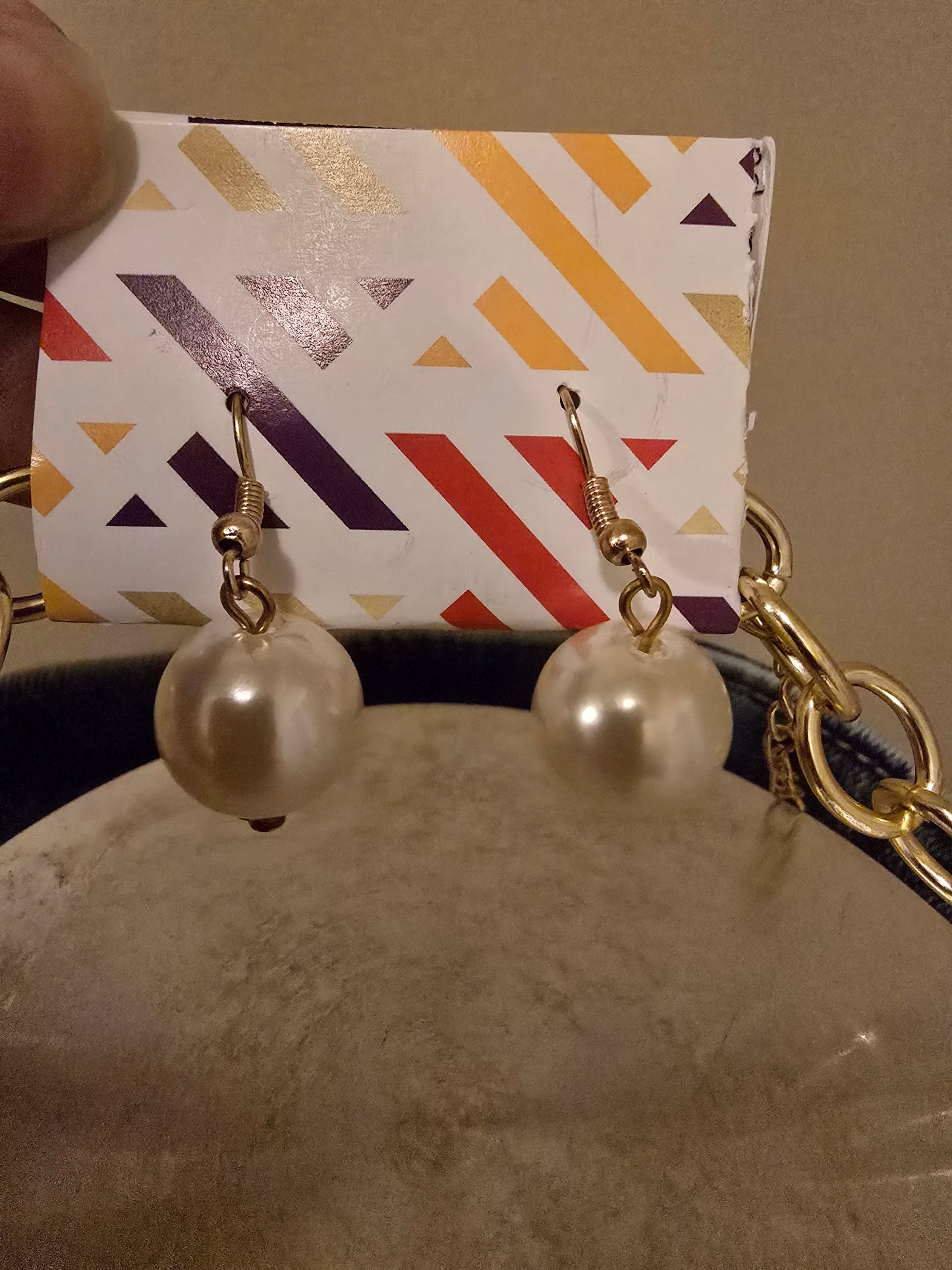 Cascading Faux Pearl Necklace Set