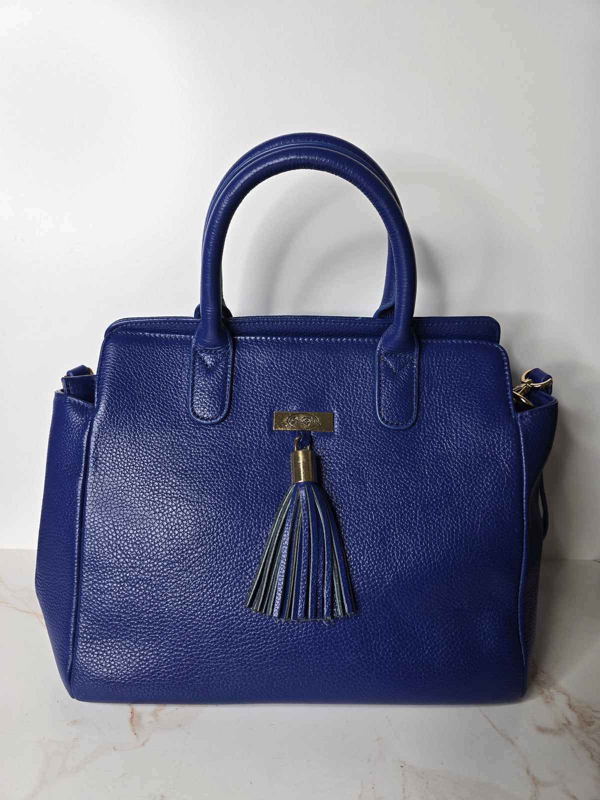 Onna Ehrlich Blue Leather Handbag* See Disclaimer