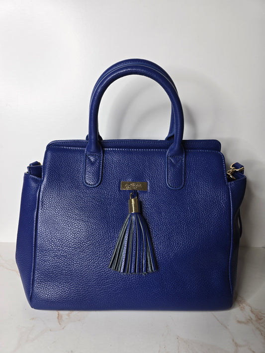 Onna Ehrlich Blue Leather Handbag* See Disclaimer