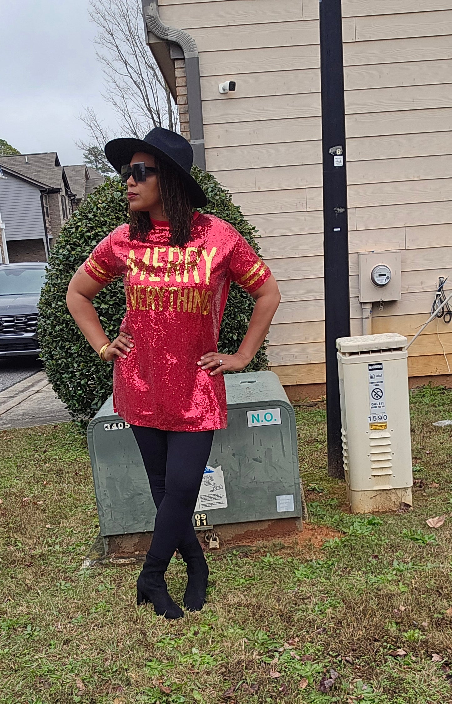 Simply Southern Merry Everything Dress/ Tunic Sz L/XL