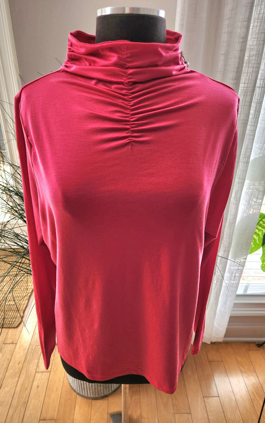 A New Day Fuschia Turtleneck Sz XXL