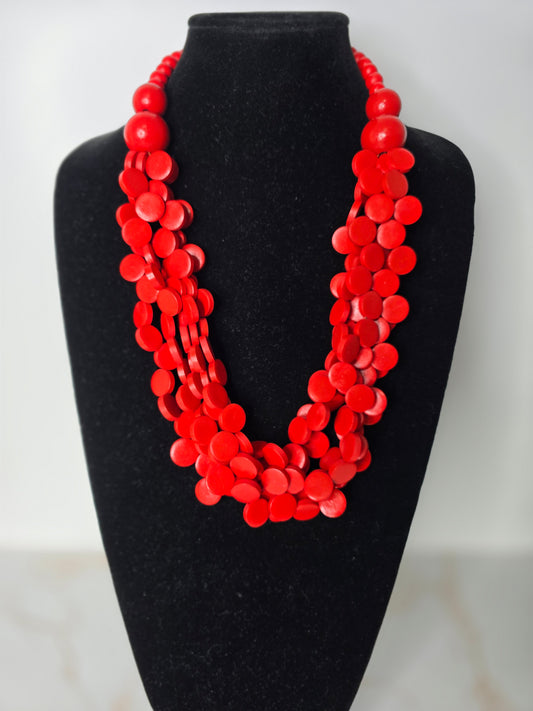 Red Drip Mini Necklace