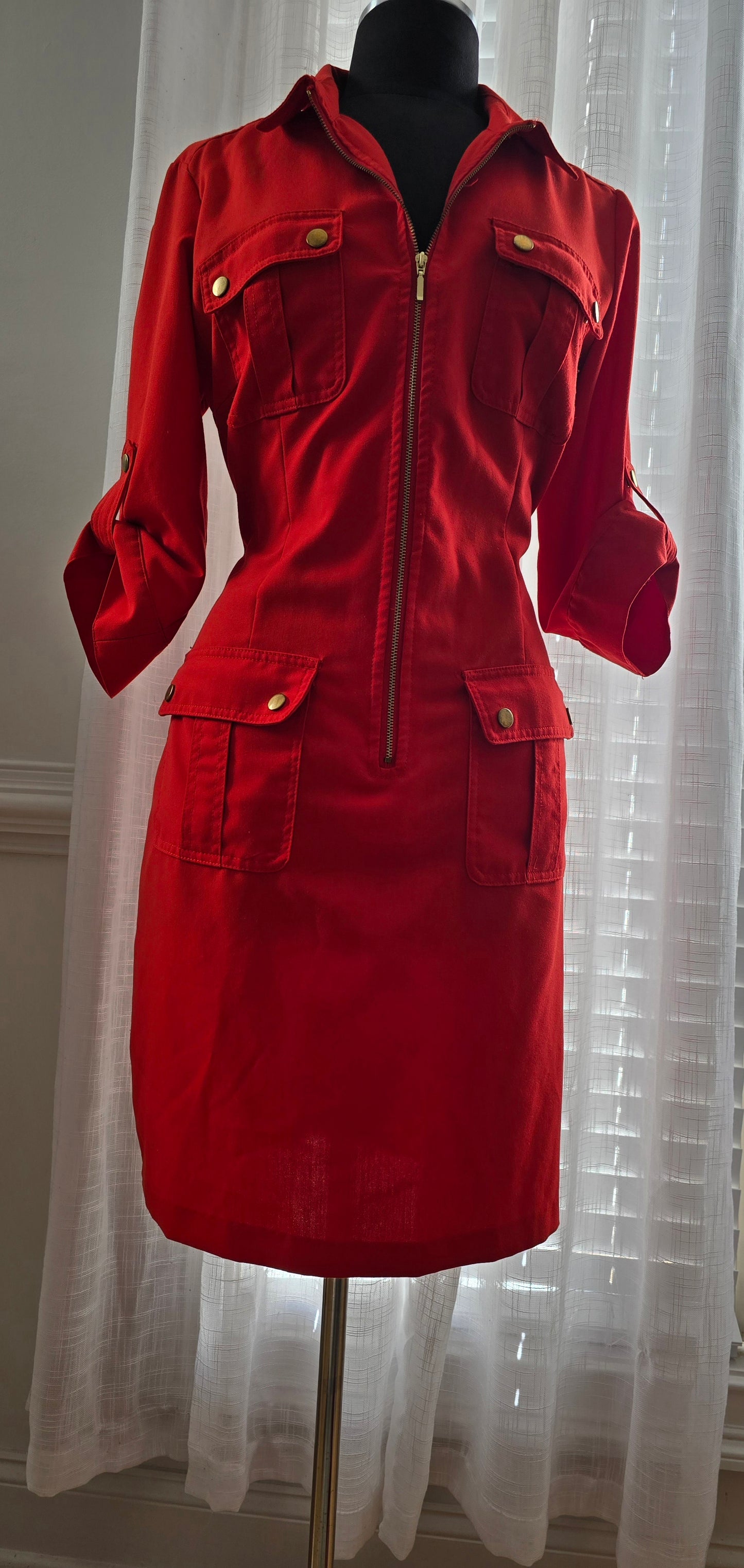 Sharagano Red Dress Sz 12