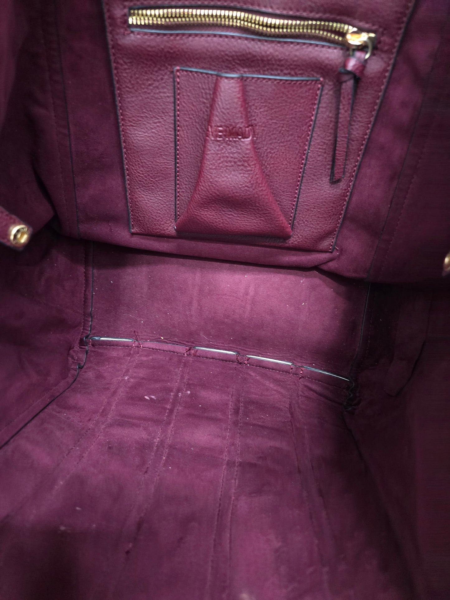 Steve Madden Burgundy Large Tote Bag