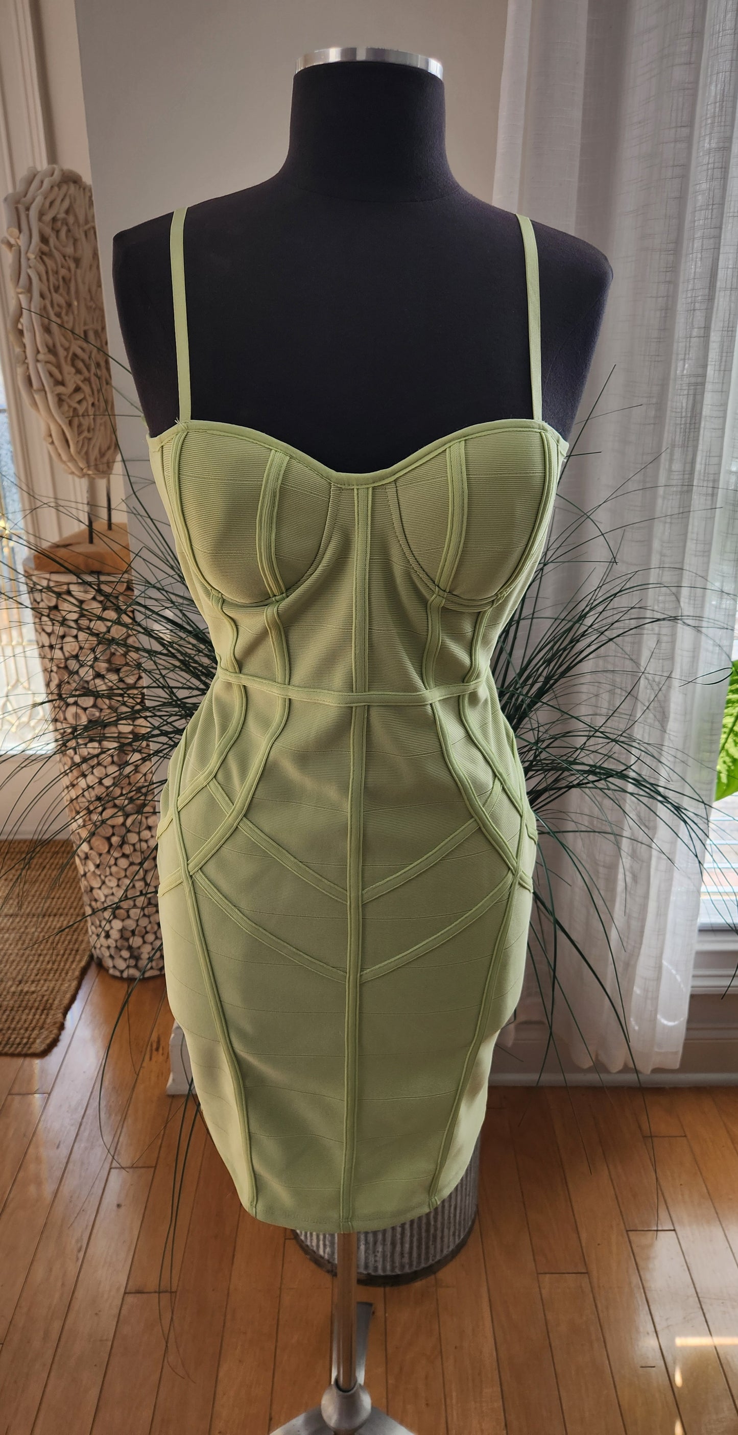 Haute Monde Green BodyCon Dress Sz L