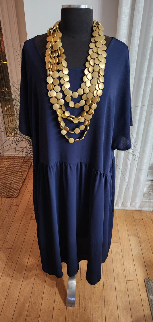 Loralette Navy Dress Sz 4X