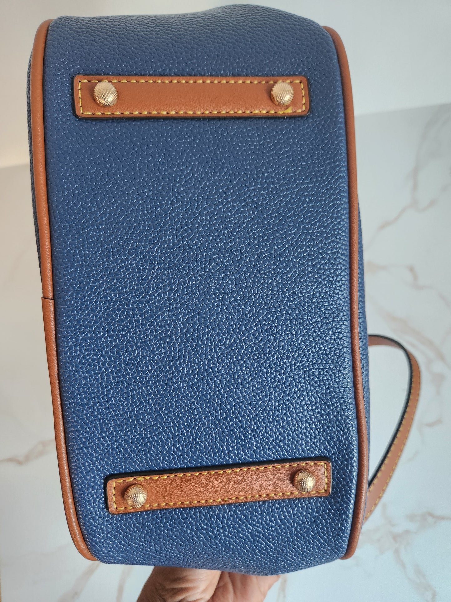 Blue & Brown Handbag