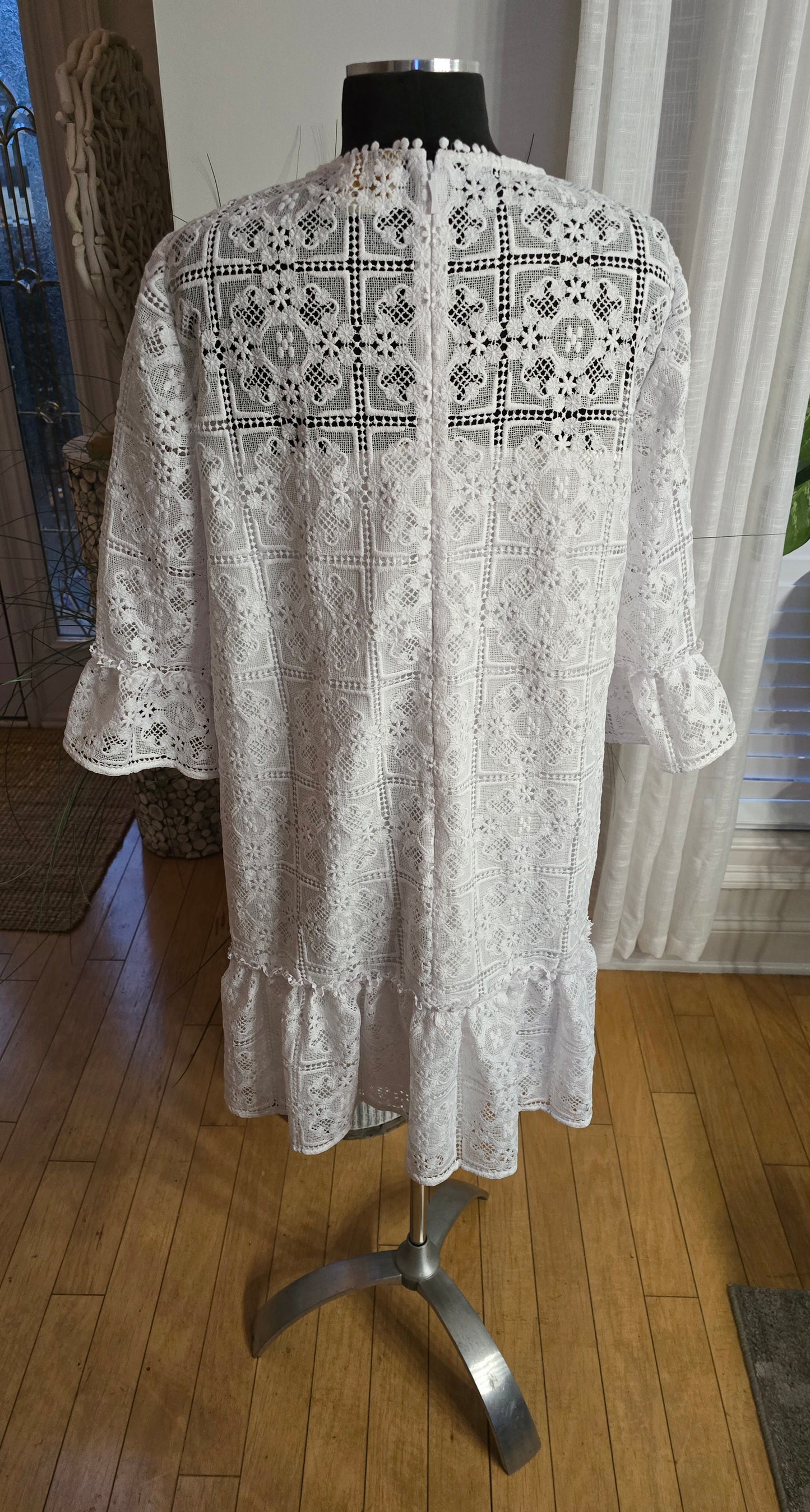 Kate Spade Crochet White Dress Sz 14