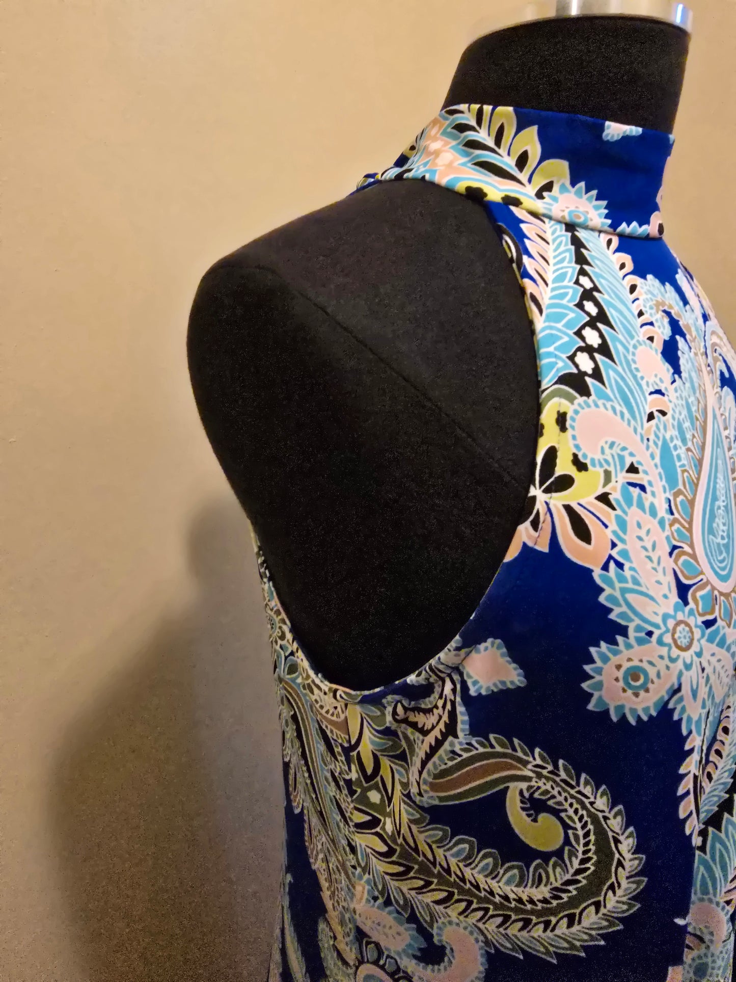 Halter Paisley & Floral Dress Sz L