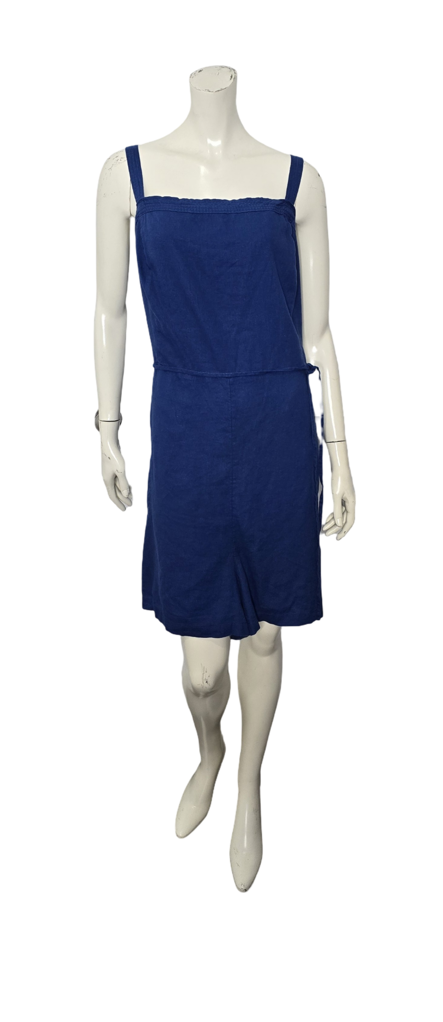 Old Navy Blue Linen Romper Sz 4X